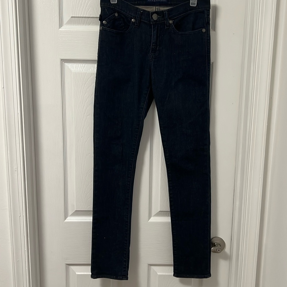 Rock & Republic, Berlin skinny jeans, size 6 dark wash denim